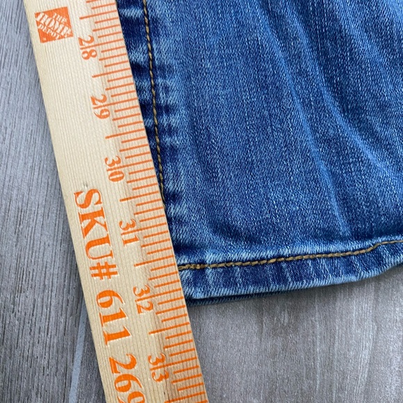 Victoria's Secret Denim Low rise 5 Flap Jeans Size 6L hip huggers boot cut flare - Picture 12 of 13